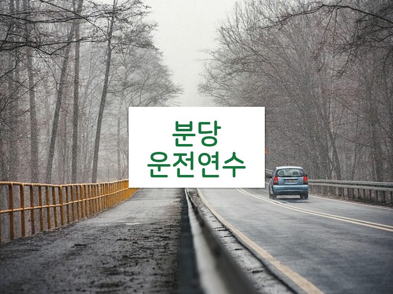 분당운전연수 후기
