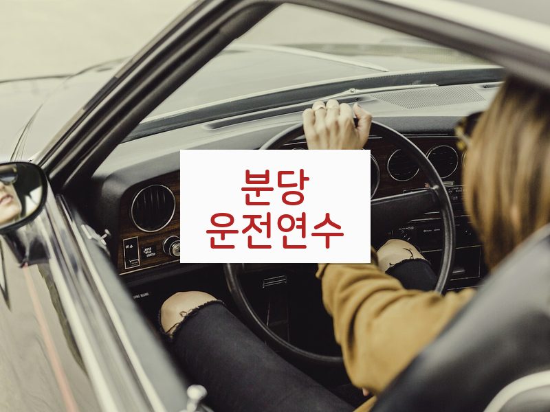 분당운전연수 후기