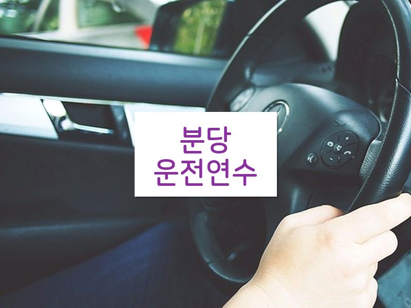 분당운전연수 후기