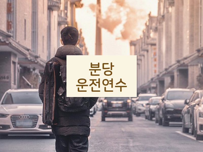 분당운전연수 후기