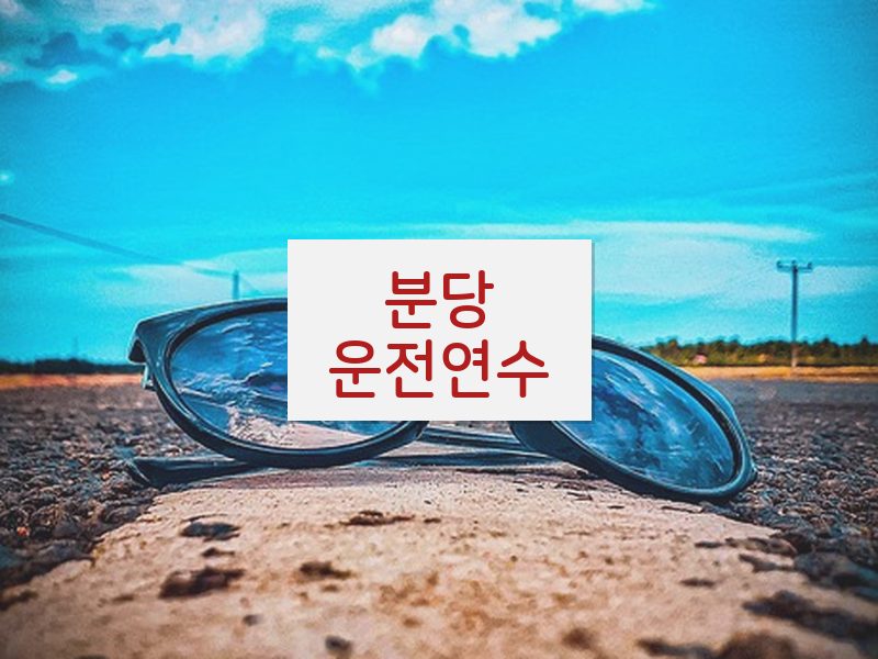 분당운전연수 후기