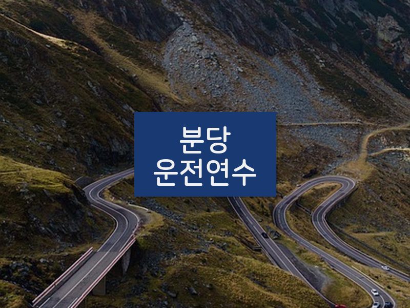 분당운전연수 후기