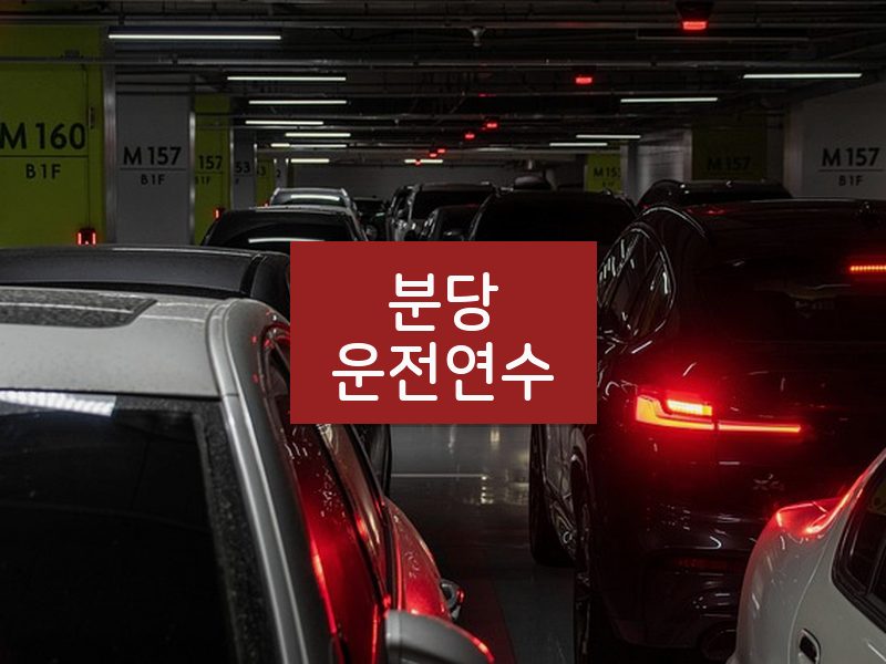 분당운전연수 후기