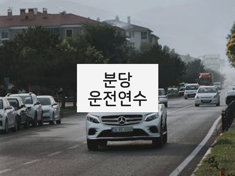 분당운전연수 후기