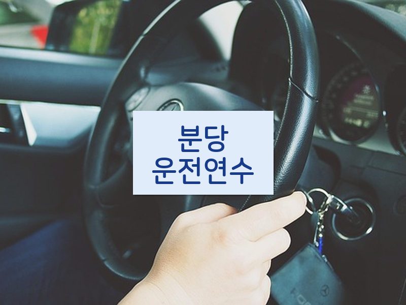 분당운전연수 후기
