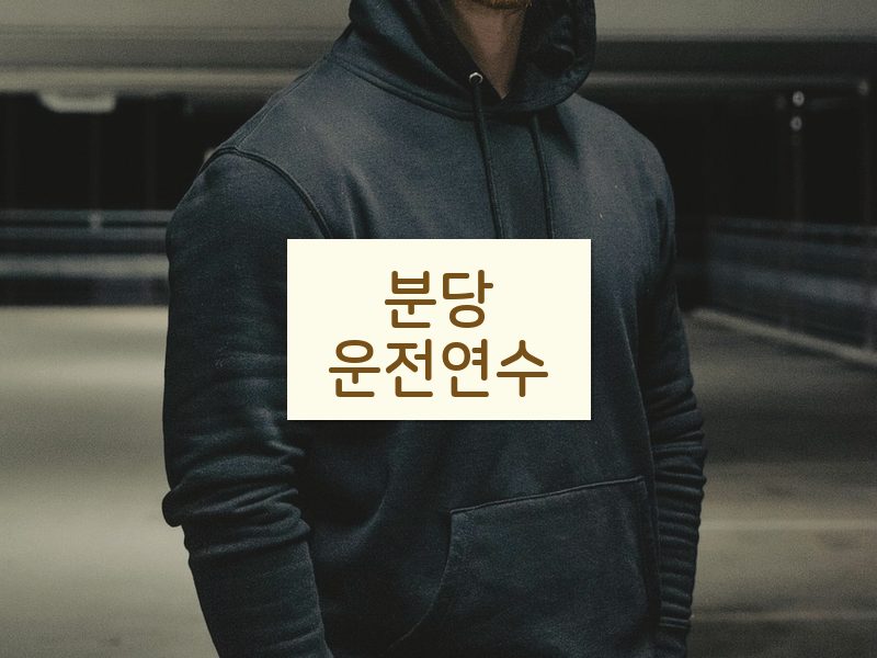 분당운전연수 후기