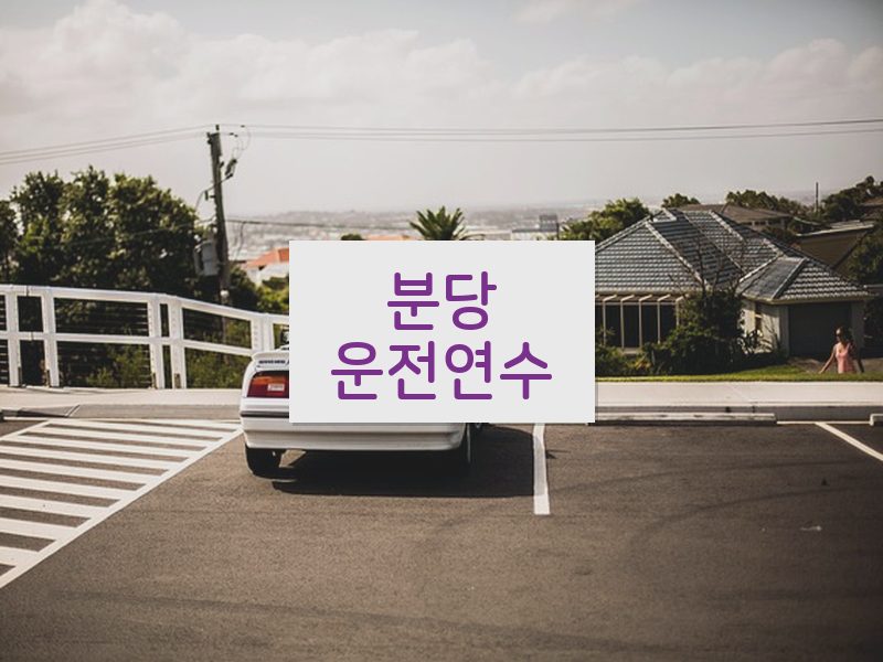 분당운전연수 후기
