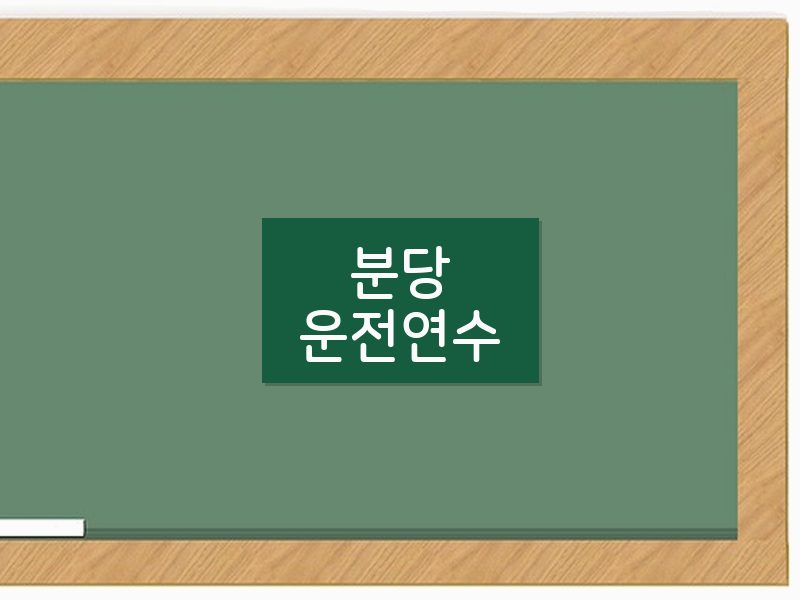 분당운전연수 후기