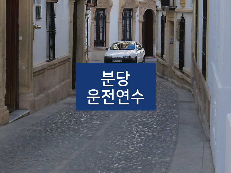 분당운전연수 후기