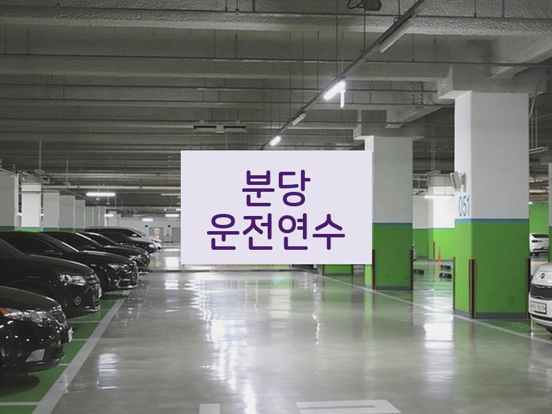 분당운전연수 후기