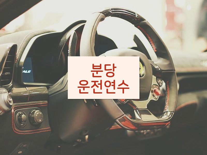 분당운전연수 후기