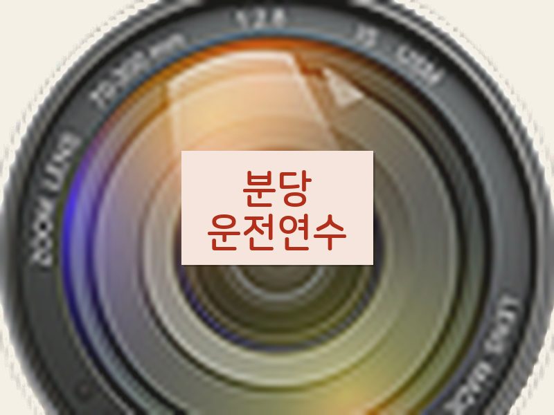 분당운전연수 후기