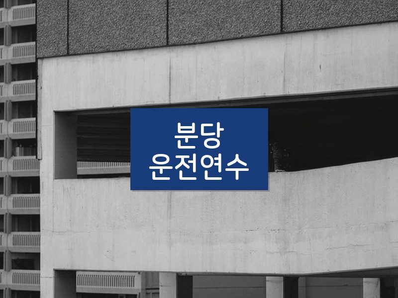 분당운전연수 후기