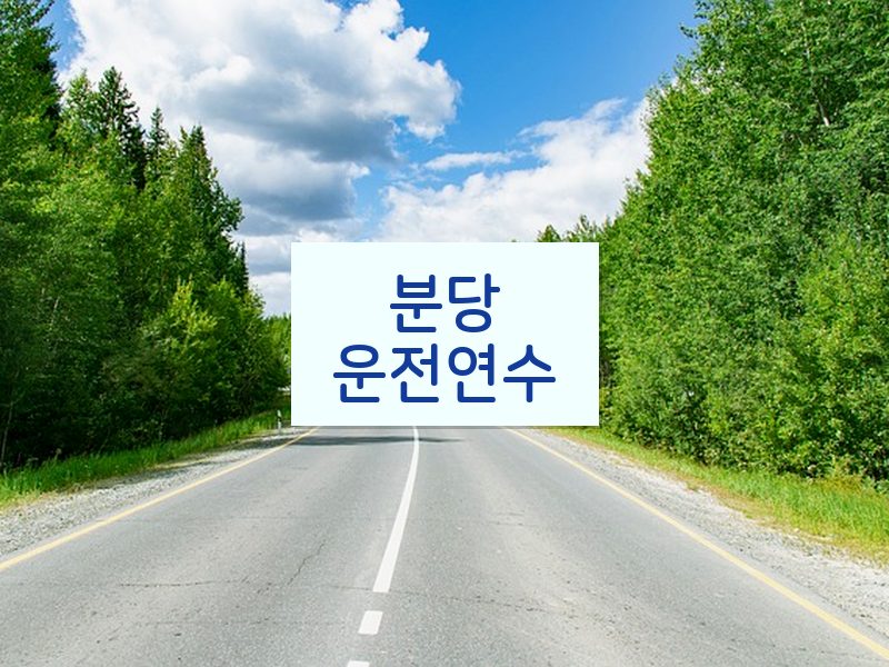분당운전연수 후기