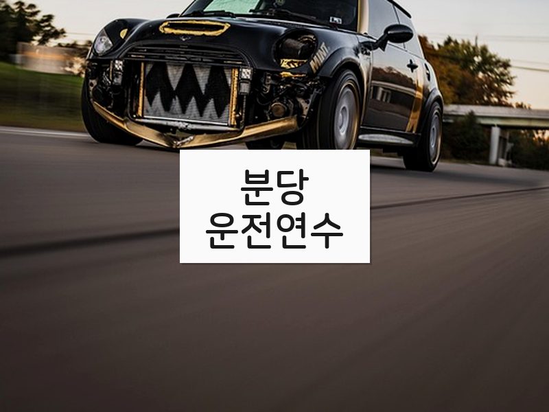 분당운전연수 후기