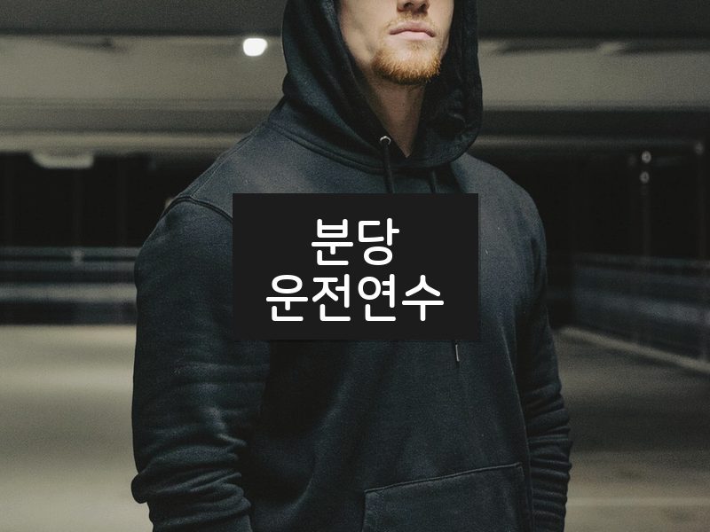 분당운전연수 후기