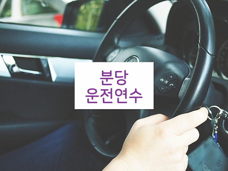 분당운전연수 후기