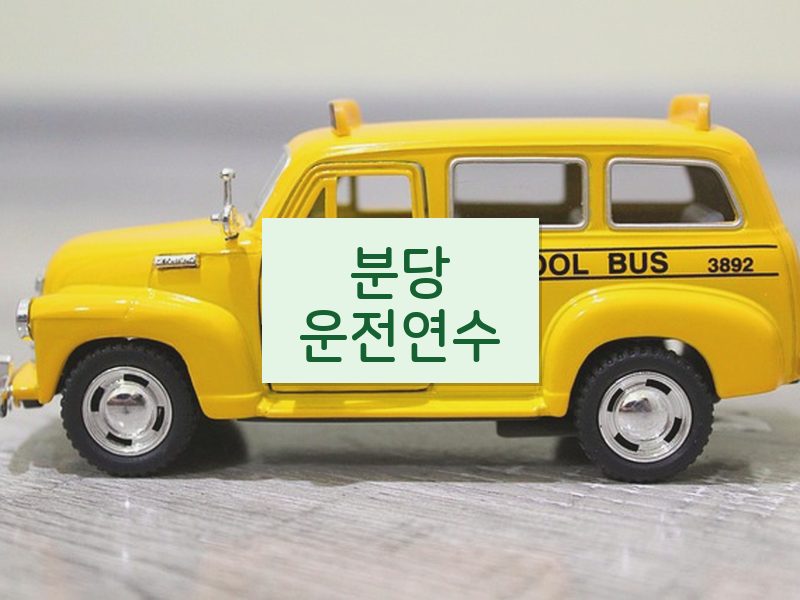 분당운전연수 후기