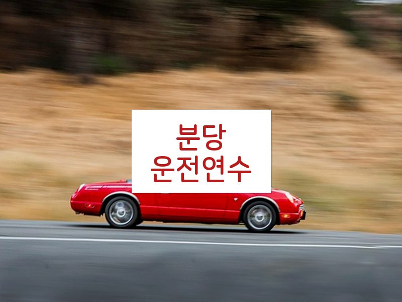 분당운전연수 후기