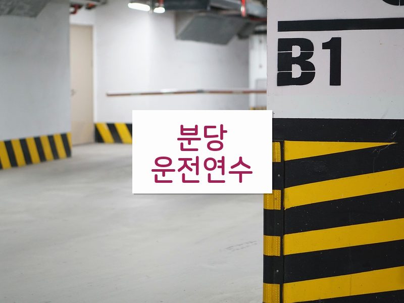 분당운전연수 후기