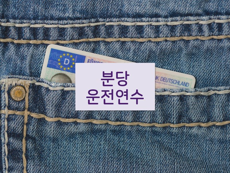 분당운전연수 후기