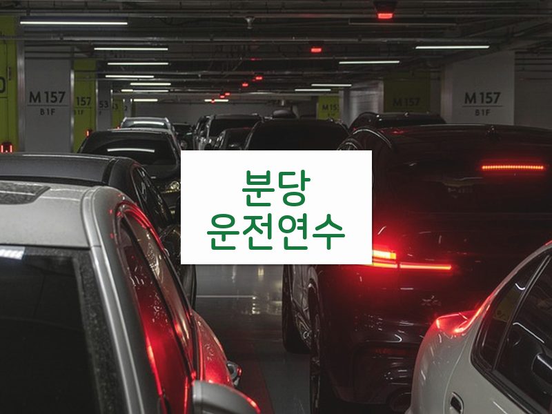 분당운전연수 후기