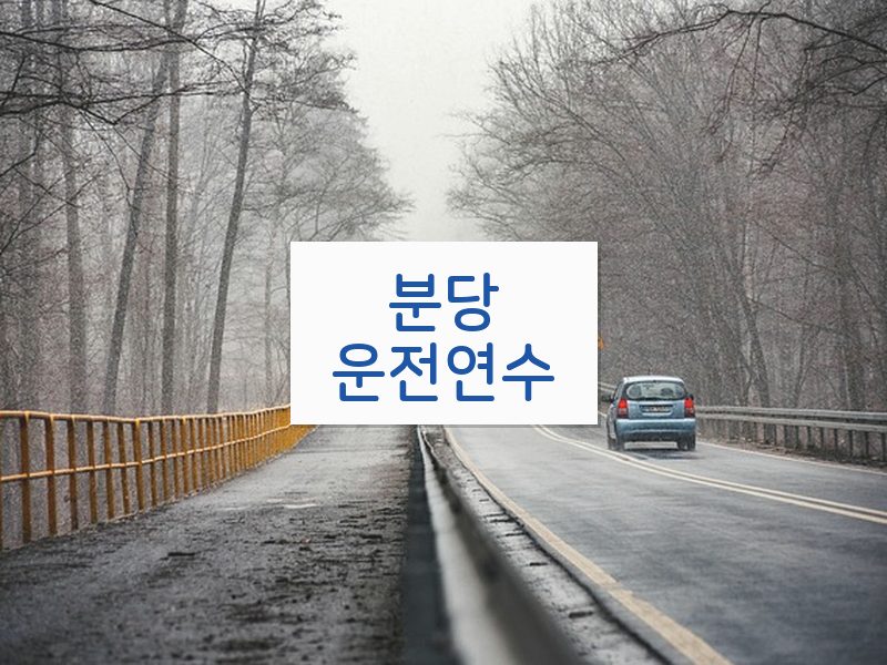 분당운전연수 후기