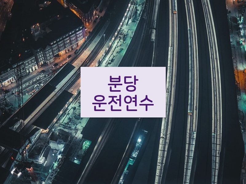 분당운전연수 후기