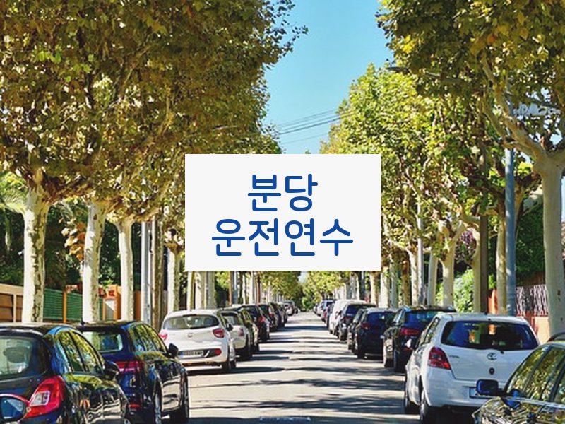 분당운전연수 후기