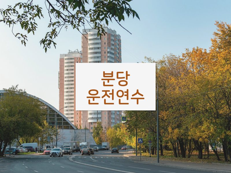 분당운전연수 후기