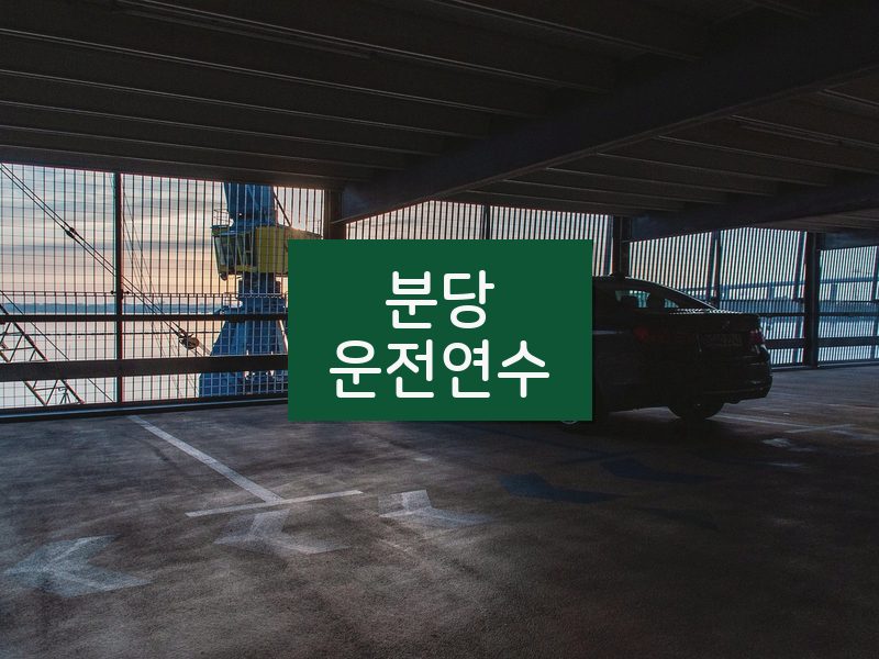 분당운전연수 후기