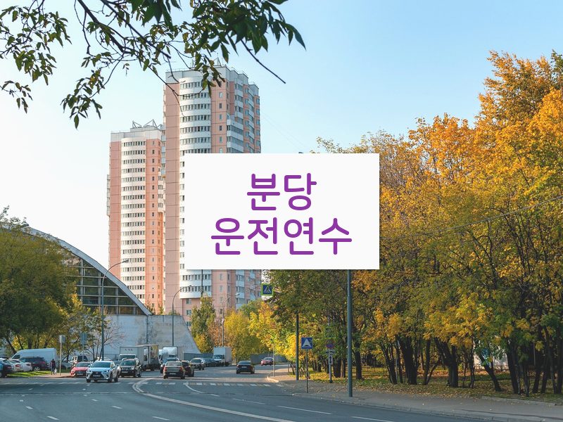 분당운전연수 후기