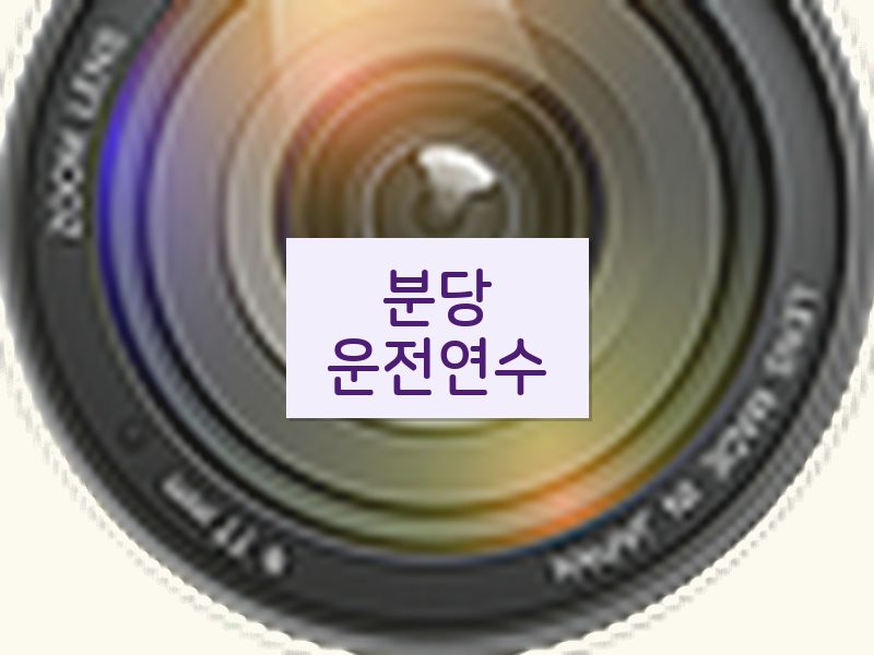 분당운전연수 후기