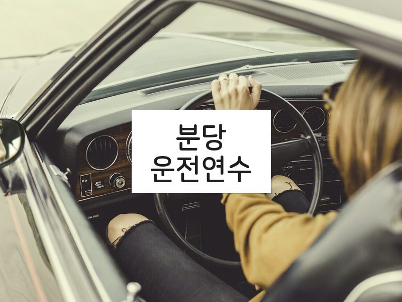 분당운전연수 후기