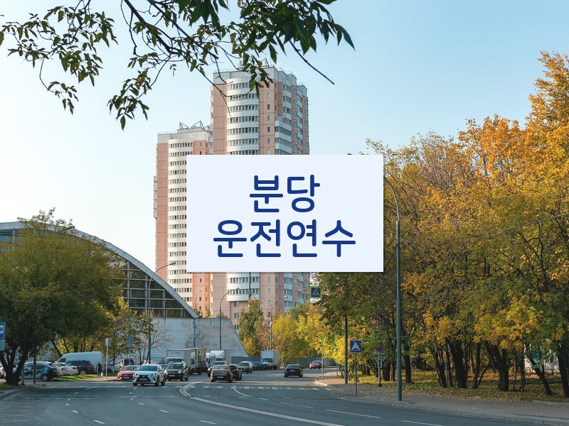 분당운전연수 후기