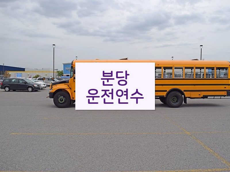 분당운전연수 후기