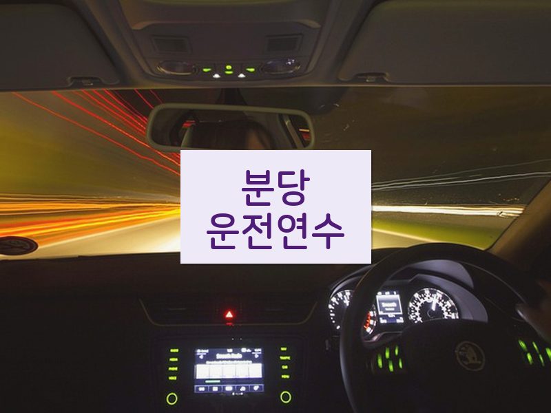 분당운전연수 후기