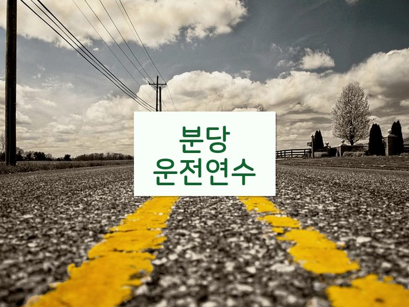 분당운전연수 후기