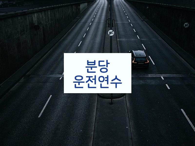 분당운전연수 후기