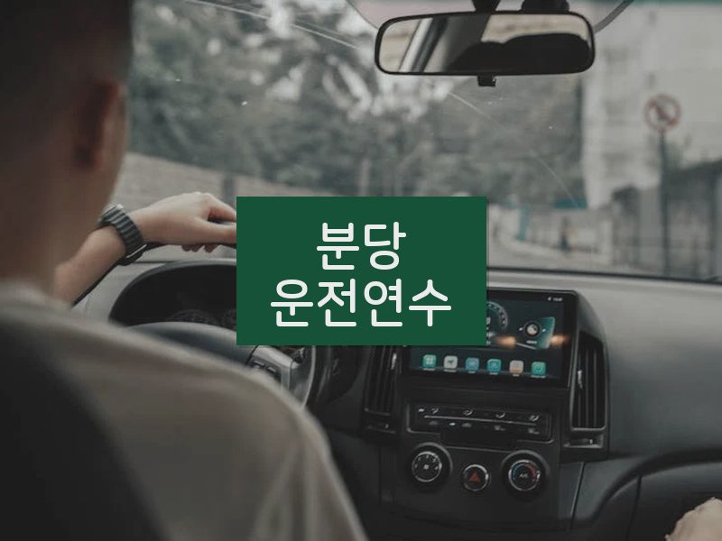 분당운전연수 후기