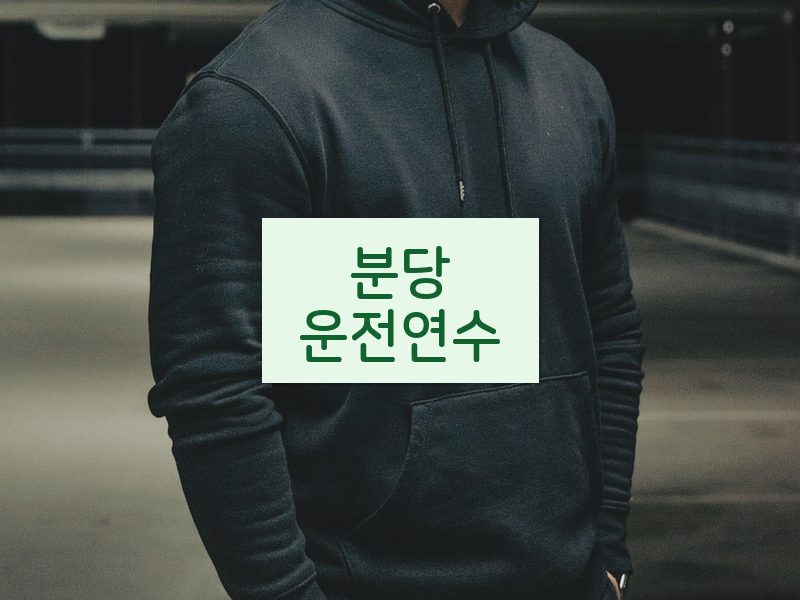 분당운전연수 후기