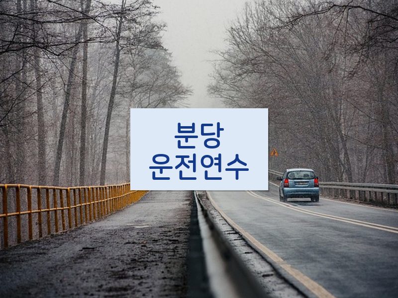 분당운전연수 후기