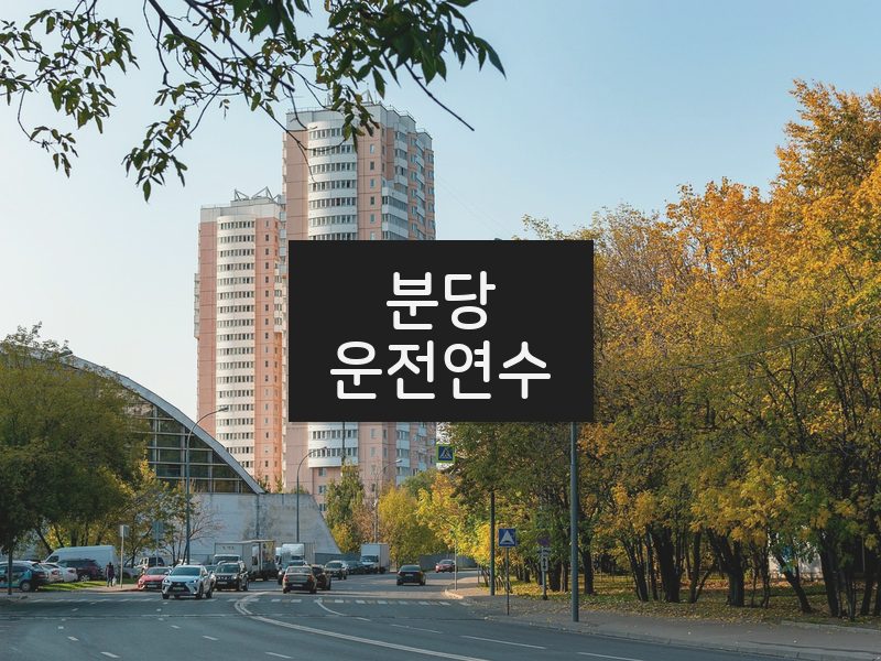 분당운전연수 후기