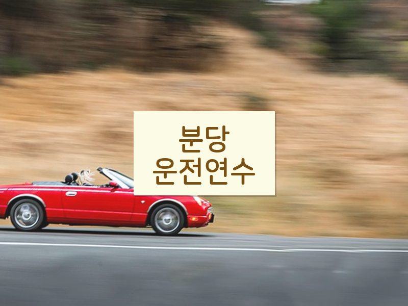 분당운전연수 후기