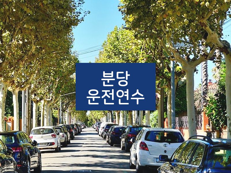 분당운전연수 후기