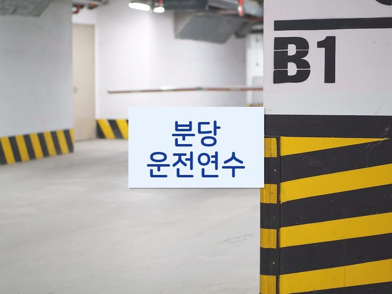 분당운전연수 후기