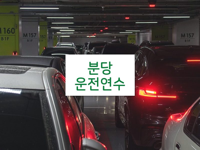 분당운전연수 후기