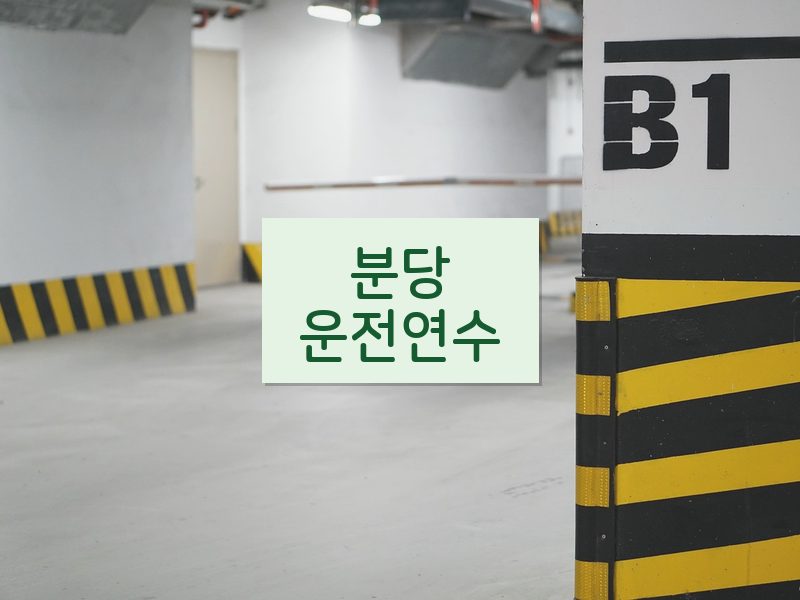 분당운전연수 후기