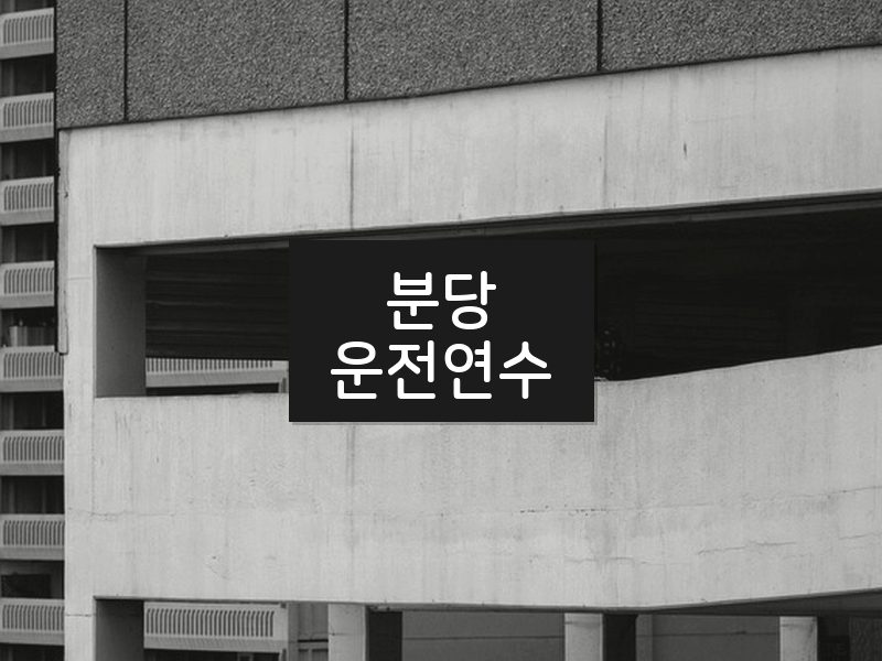 분당운전연수 후기