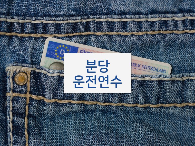 분당운전연수 후기